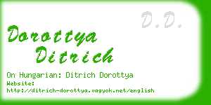 dorottya ditrich business card